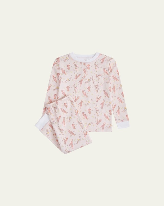 Kid's Mini Little Bunny Pajama Set, Size 2-8